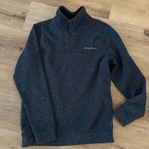 Eddie Bauer Dark Blue Button-Up Sweater